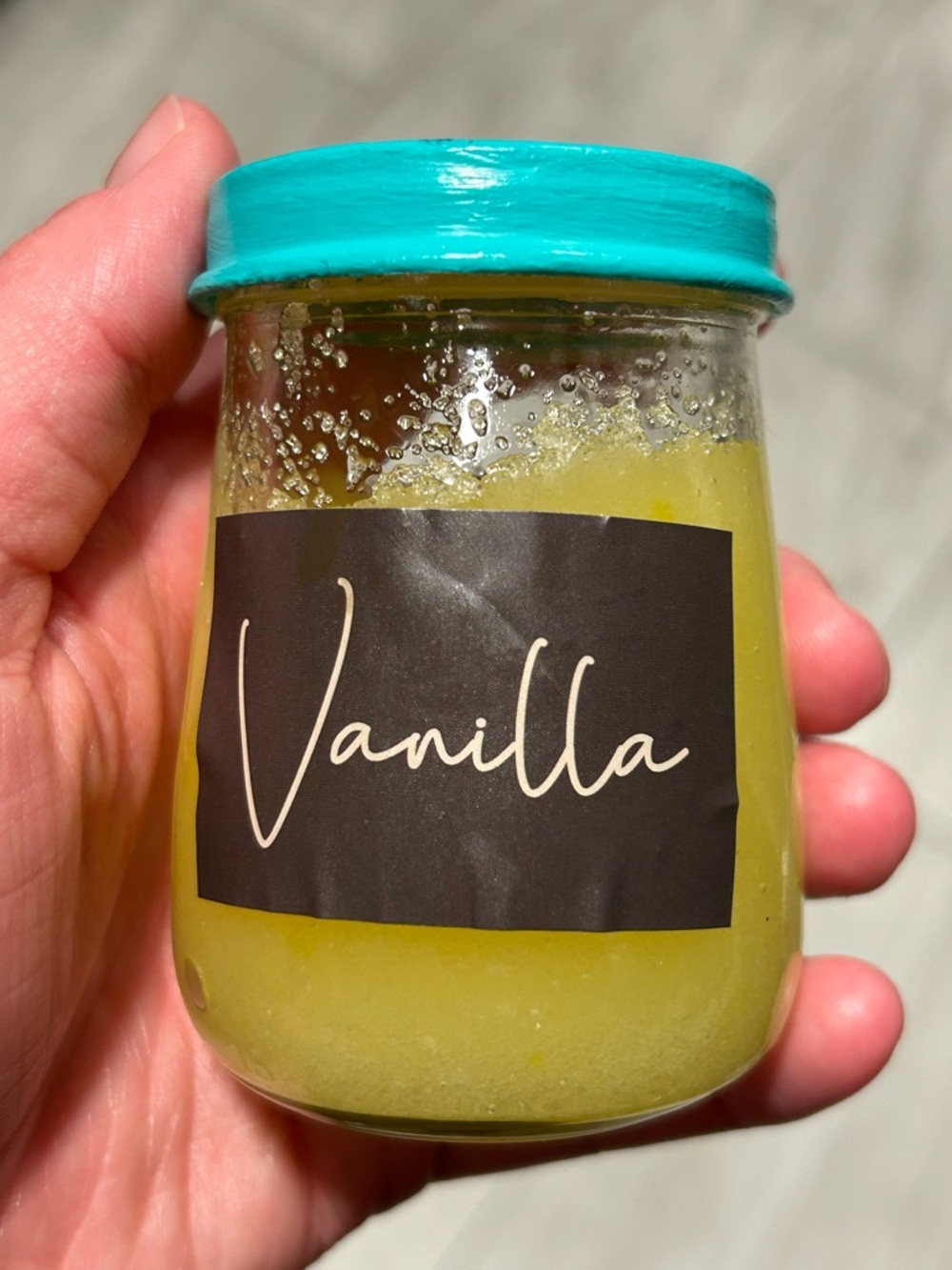Handmade Vanilla Scented Sugar Scrub